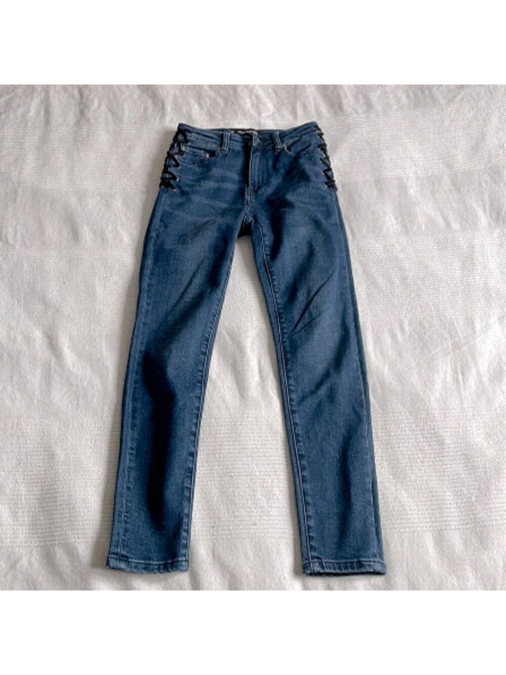 Neon Blonde Bombshell High Rise Skinny Jeans Size 25